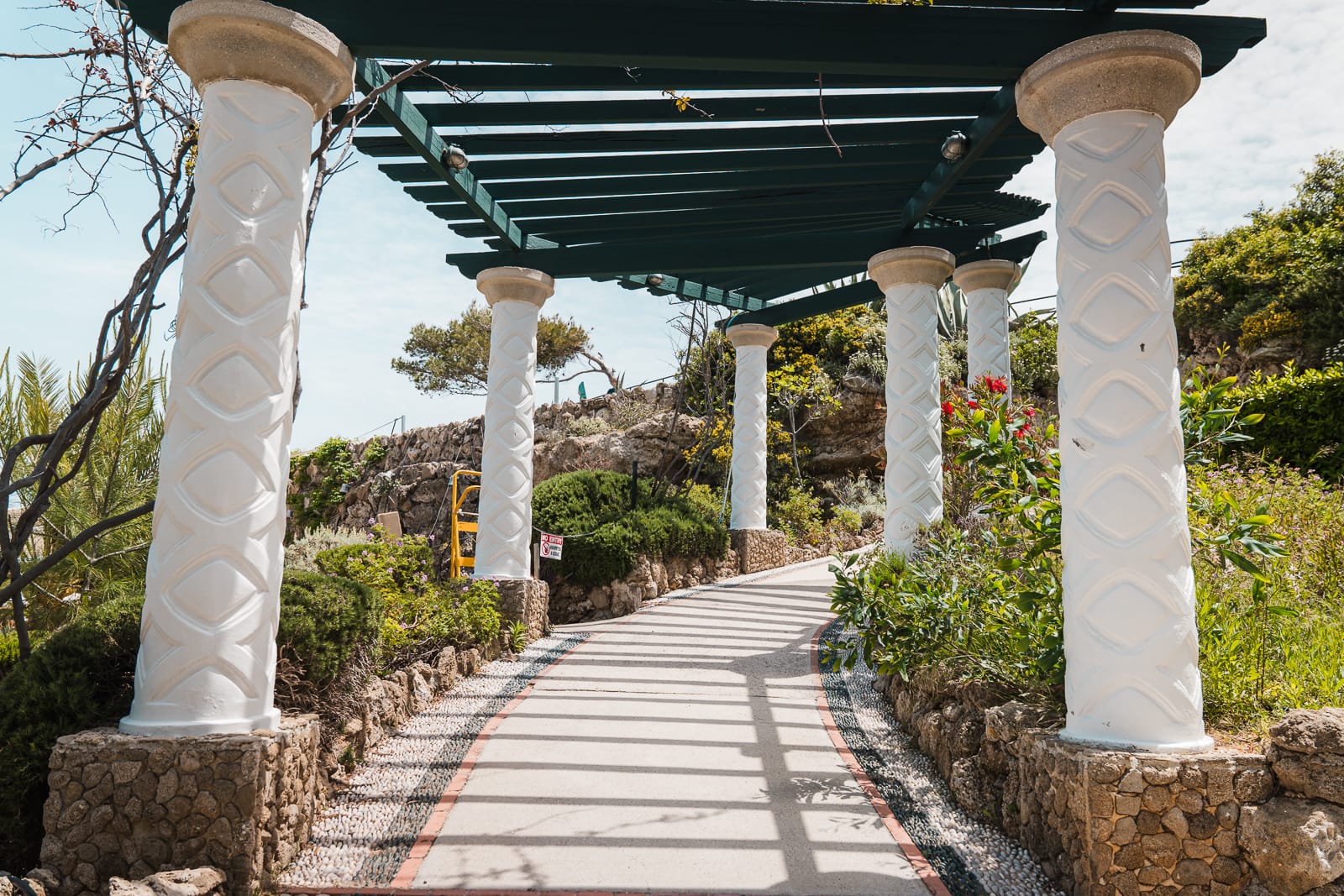 stone walkway at kalithea springs