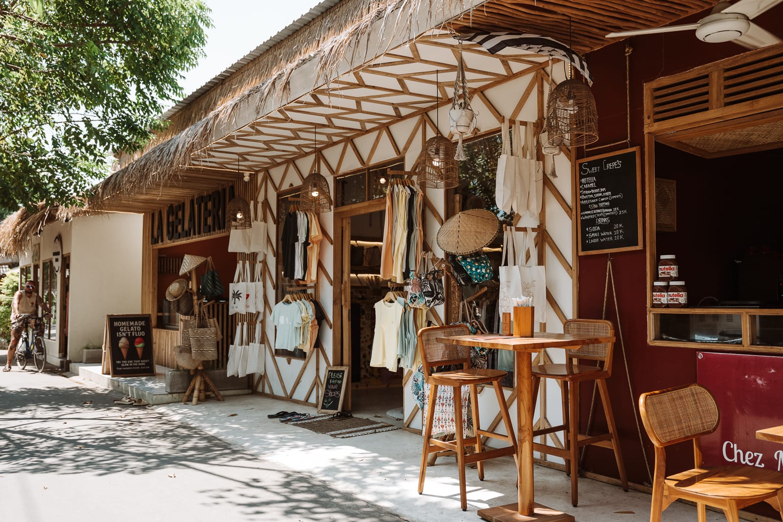 shopfront in gili air