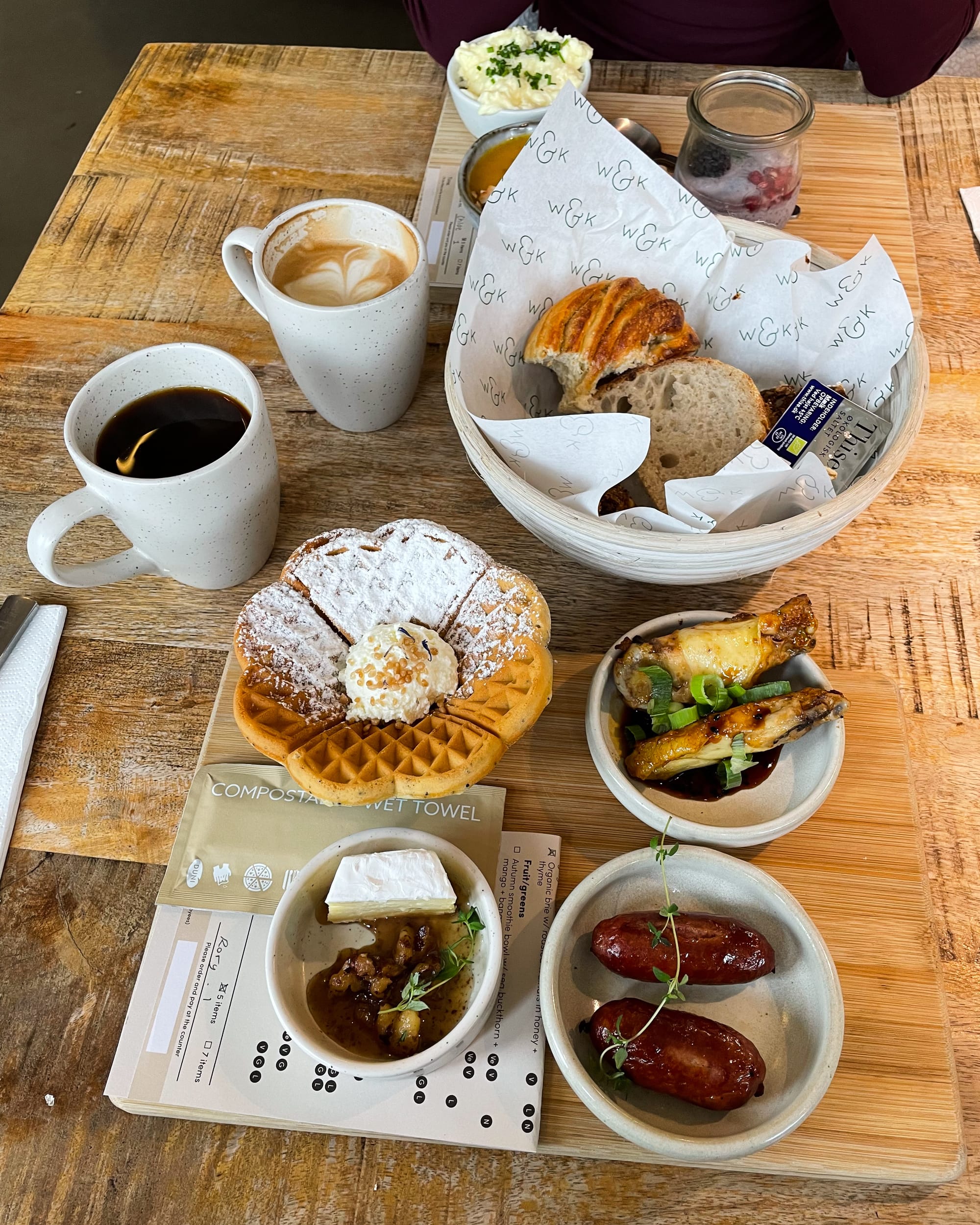 breakfast food items at Wulff & Konstali